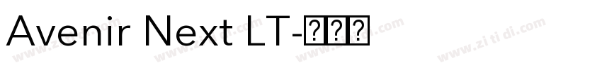 Avenir Next LT字体转换